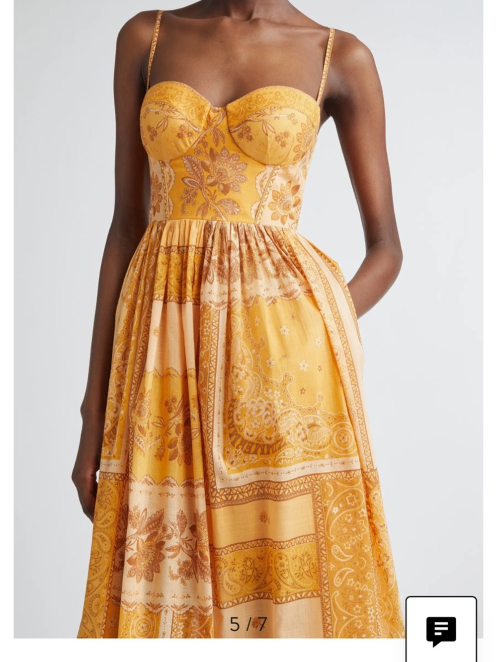 Zimmermann Lucky Bandana Print Cotton Midi Dress NWT Zimm size 1